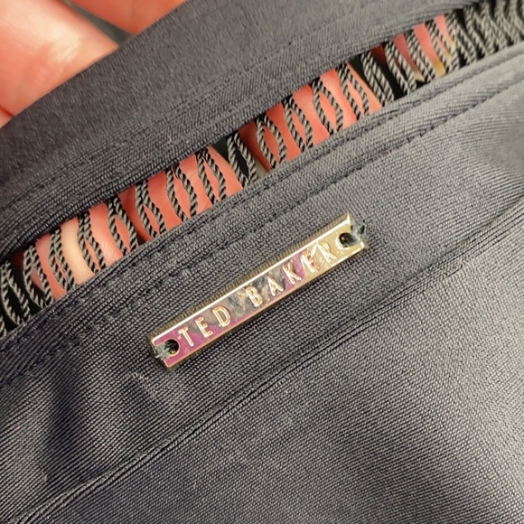 TED BAKER POINTELLE DEEP V SWIMSUIT Black NWT - Picture 6 of 11